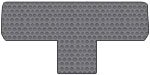 Toyota Sienna Custom-Fit All-Weather Rubber Floor Mats 1 Pc 2nd Seat - 2nd Row Buckets - T Shaped With Seats Spread Fully Apart - Gray (2004 04 2005 05 2006 06 2007 07 2008 08 2009 09 2010 10 ) AMS01AO435142||802I8NHO