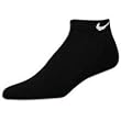 Nike Performance Moisture Wicking Men's Low Cut Socks, 3 Pair, Black, Shoe Size 8-12