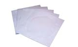 100 Papier CD-Huellen - weiss mit Sichtfenster Selbstverschliessend