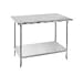 30 in Work Table, 30 in Wide w/o Splash, All Stainless