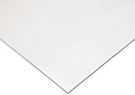 Jedtco Corporation W187121260 High Temp FDA 12" x 12" White Silicone Rubber Sheet 3/16" thick - 60 durometer