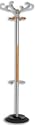 Alba Triomph Hat and Coat Stand Metal and Wood with Umbrella Holder 6 Hooks 6 Pegs H1740mm Ref PMTRIOMPH