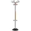 Alba Triomph Hat and Coat Stand Metal and Wood with Umbrella Holder 6 Hooks 6 Pegs