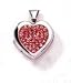Sterling Silver Heart Locket With Pave Crystal