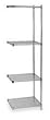 Storelogic 2KPG8 Shelving, Add-On, H 85, W 36, D 18, Chrome