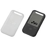 Sony CKM-NWA800 Silicone Case for NWZ-A800 Series Sony Walkman Video MP3 Player (Black/White Bundle)
