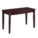 WE Furniture Elegant Solid Wood Desk - Walnut Brown