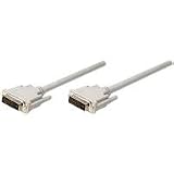 Manhattan DVI-D Monitorkabel (DVI-D Stecker auf DVI-D Stecker (Dual Link)) 1,8m beige