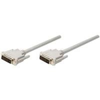 Manhattan DVI-D Monitorkabel (DVI-D Stecker auf DVI-D Stecker (Dual Link)) 1,8m beige Preisvergleich