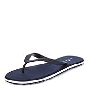 Blue Harbour Striped Flip Flops