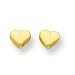 14k Heart Screwback Earrings