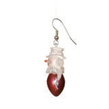 Denver Broncos Set of 1" Snowman Baseball Earrings - NFL Football