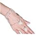 Wuudi Fashion Rhinestone Bracelet Bangle with Chain Link Finger Ring Hand Bracelet