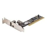 StarTech.com Low Profile 2 Port IEEE 1394 FireWire PCI Card - FireWire adapter - 3 ports
