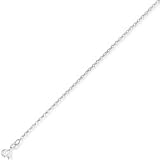 9ct White Gold Diamond Cut Oval Belcher Chain- 20 Inch / 51cm