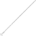 9ct White Gold Diamond Cut Oval Belcher Chain- 16 Inch / 40.5cm