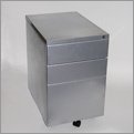 Euro Style Greg-Ppf Metal Filing Cabinet; Aluminum