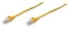 Intellinet, 18 inch (1.5 ft). CAT.5E UTP Patch ethernet Cable with Snagless Molded Boots, Yellow