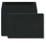 A7 Invitation Envelope - 70# Black - Basis Color Text (5 1/4 x 7 1/4) (Pkg of 50)