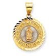 14K Two-tone Our Lady of Guadalupe My Baptism Charm - Measures 25.3x16.8mm