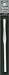 Luxite Plastic Crochet Hook- Size J10 5 1/2 Inch