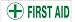 First Aid (W/Cross) - Vinyl Press On Pipemarker