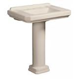 Danze Cirtangular Room Collection Pedestal Basin Without Column DC026028BC