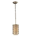 ELK Lighting 31123-1 Estonia 1 Light Mini Pendant in Aged Silver