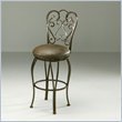 Pastel Furniture Magnolia Rust 30" Swivel Bar Stool in Florentine Coffee