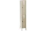 Penco Locker Double Tier 12x12x36 2 Doors Assembled Champagne