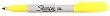Sharpie Fine Point Yellow Pen Permanent Marker Pen (1-Each)