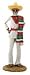 YTC White Juanito Skeleton with Scarf