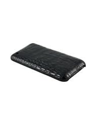 Black iPhone 3G / 3GS Clip On Case - Genuine Alligator Skin Leather