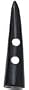 Small Ebony Toggle Button. 7/8" Natural Black Horn