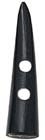Small Ebony Toggle Button. 7/8" Natural Black Horn