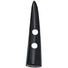 Small Ebony Toggle Button. 7/8" Natural Black Horn