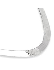 Sterling Silver 8mm Hammered Neck Collar