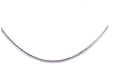 Sterling Silver 1 mm Round Cut Italian Snake Chain Necklace, 18"