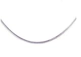 Sterling Silver 1 mm Round Cut Italian Snake Chain Necklace, 16"