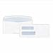 Quality Park 24524 Quality Park Security Tint Double Window Invoice Envelopes, #9, White, 500/Box