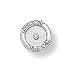 14K White Gold and Diamond Tie Tack