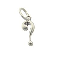Solid Sterling Silver Question Mark Charm