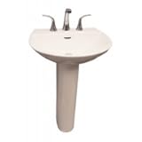 IMAGE OF Barclay Reserva 600? Vitreous China Pedestal Lavatory with 8