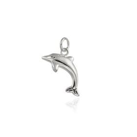 WOW Silver Leaping DOLPHIN CHARM Fish sea *