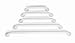 ^White Enamel Grab Bars - 18" long Min.Order is 1 CS ( 3 Each / Case; )