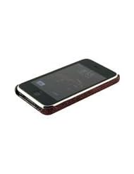 Burgundy iPhone 3G / 3GS Clip On Case - Genuine Stingray Skin Leather