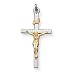 Jewelry : Sterling Silver Crucifix Pendant with 20 Inch Sterling Silver Chain