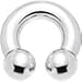 2 Gauge Internally Threaded Horseshoe Circular Barbell 1/2