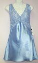 Contessa Di Roma BabyBlue Satin Short Chemise