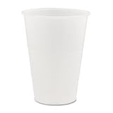 Dart 14N 14 oz Capacity, 3.4 Top and 2.1 Bottom Diameter, 4.5 Height, Conex Translucent Plastic Cold Cup (20 Packs of 50)